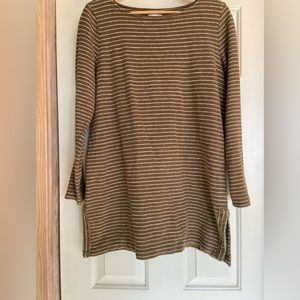 J JILL Tunic Sweater with side slide detail size large